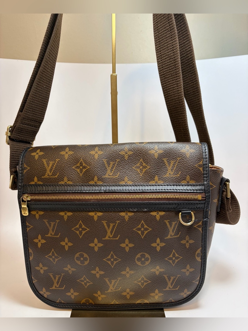 Louis Vuitton Bosphore PM Messenger Bag Macassar Monogram